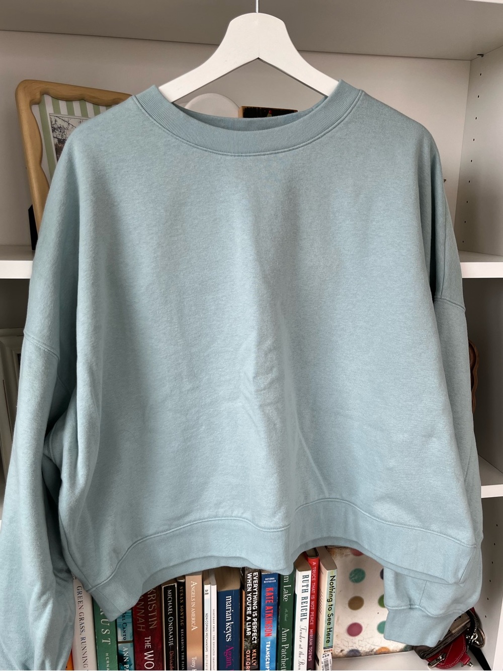 GAP Seafoam Blue Sweatsuit Top & Bottoms Size XL